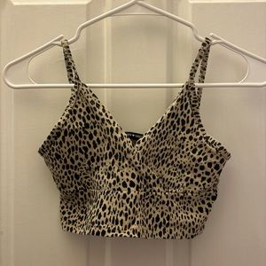 brandy melville cheetah print tank. one size.